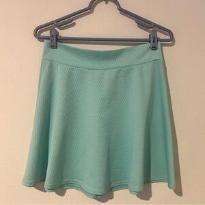 Charlotte Russe Aqua Skater Skirt